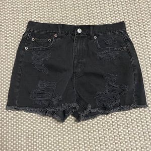 American Eagle Black Jean Shorts